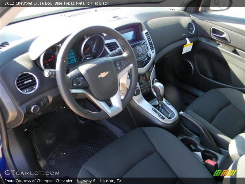 Blue Topaz Metallic / Jet Black 2012 Chevrolet Cruze Eco