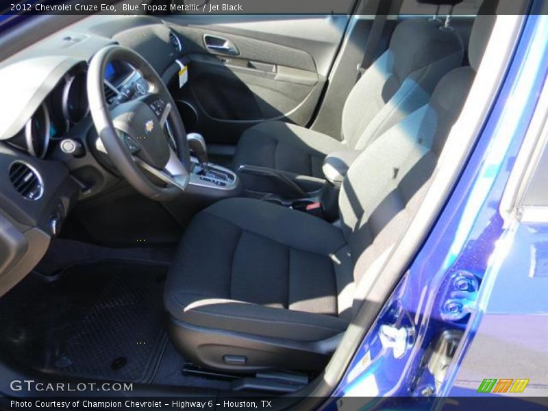 Blue Topaz Metallic / Jet Black 2012 Chevrolet Cruze Eco