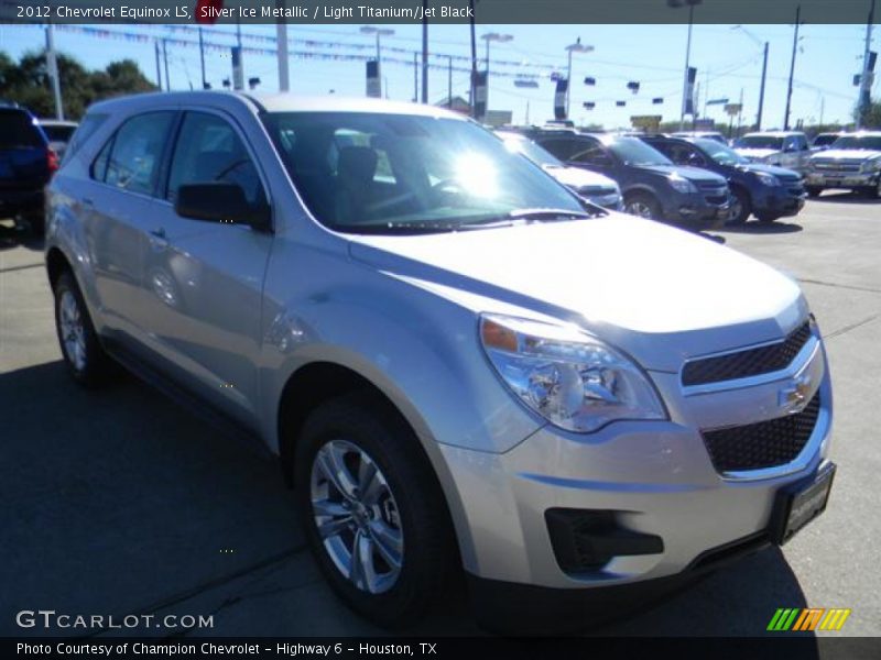 Silver Ice Metallic / Light Titanium/Jet Black 2012 Chevrolet Equinox LS