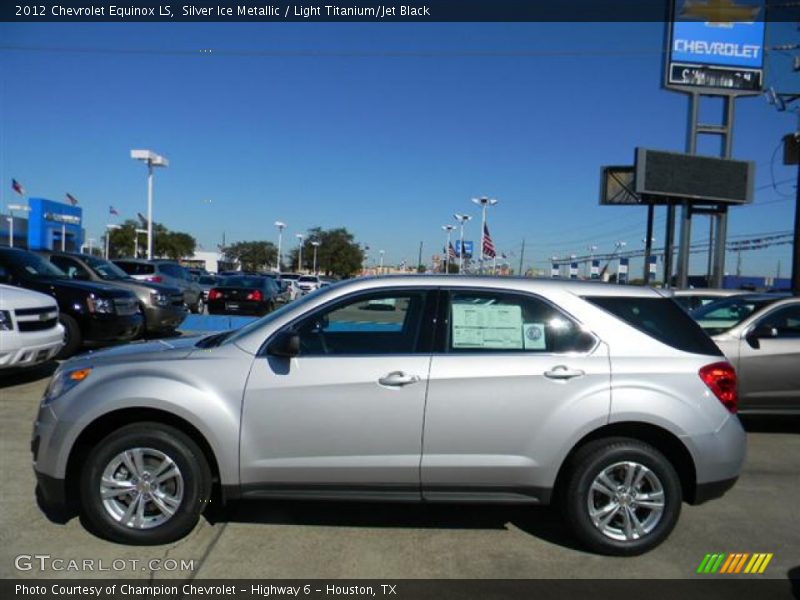 Silver Ice Metallic / Light Titanium/Jet Black 2012 Chevrolet Equinox LS