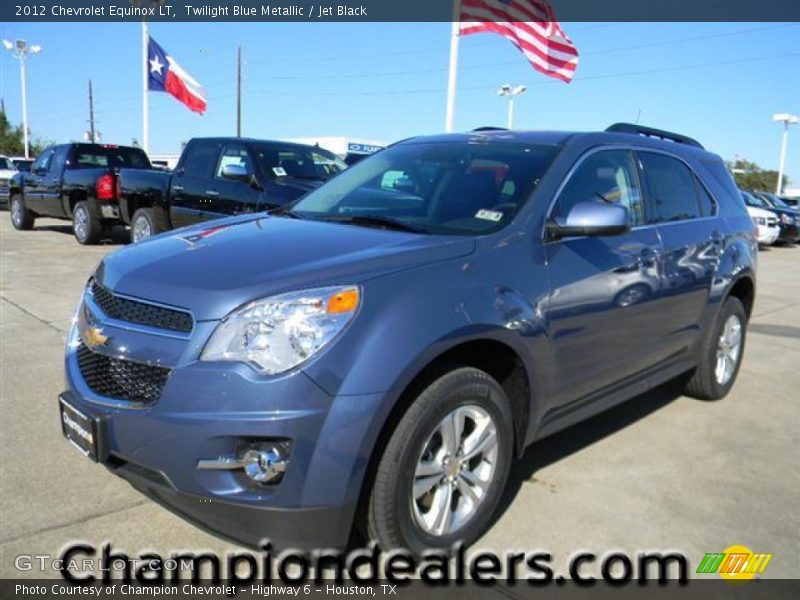 Twilight Blue Metallic / Jet Black 2012 Chevrolet Equinox LT