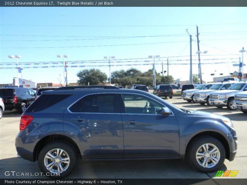 Twilight Blue Metallic / Jet Black 2012 Chevrolet Equinox LT