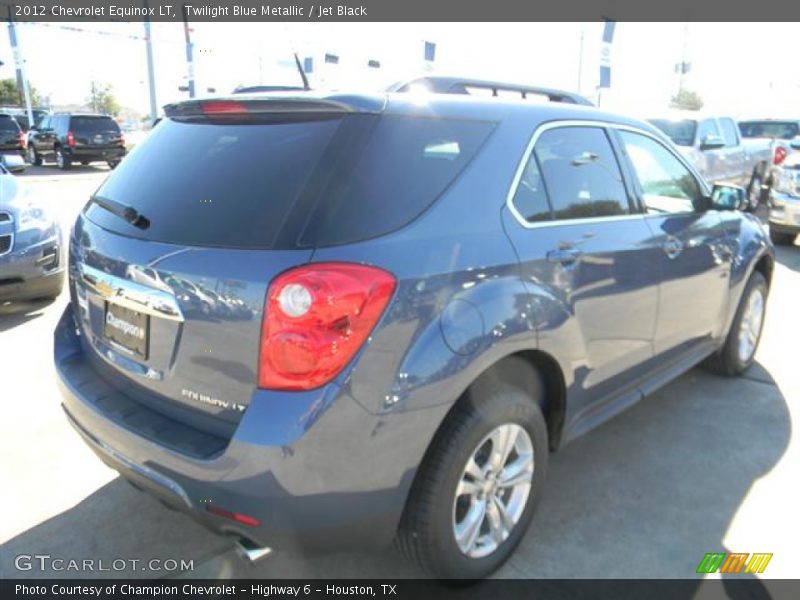 Twilight Blue Metallic / Jet Black 2012 Chevrolet Equinox LT