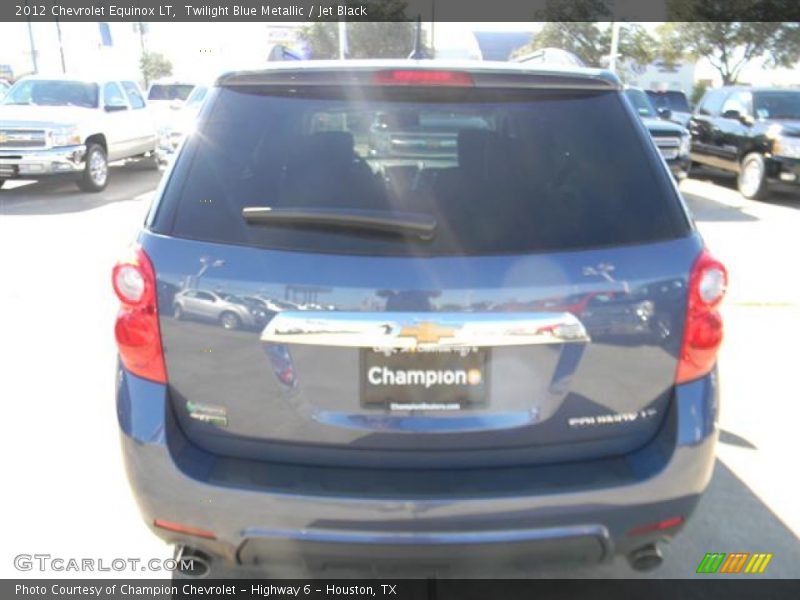 Twilight Blue Metallic / Jet Black 2012 Chevrolet Equinox LT