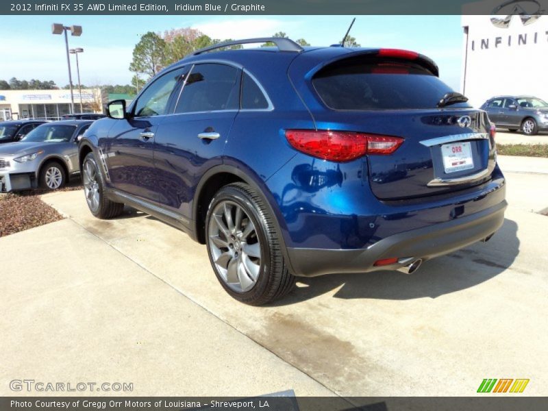 Iridium Blue / Graphite 2012 Infiniti FX 35 AWD Limited Edition