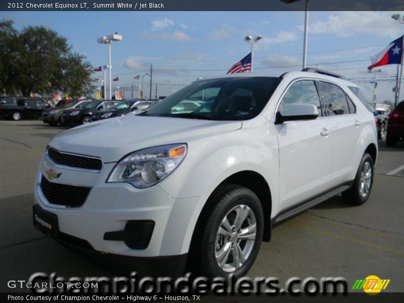 Summit White / Jet Black 2012 Chevrolet Equinox LT