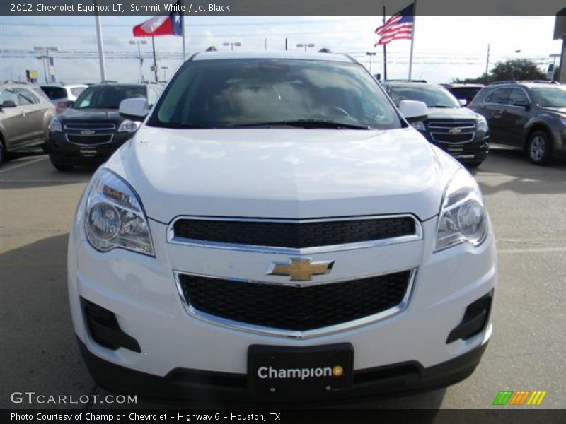 Summit White / Jet Black 2012 Chevrolet Equinox LT