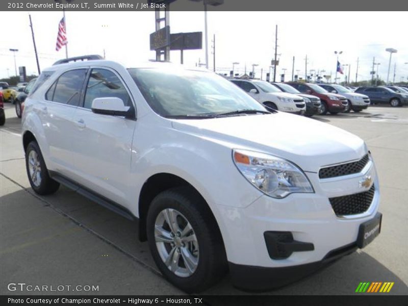 Summit White / Jet Black 2012 Chevrolet Equinox LT