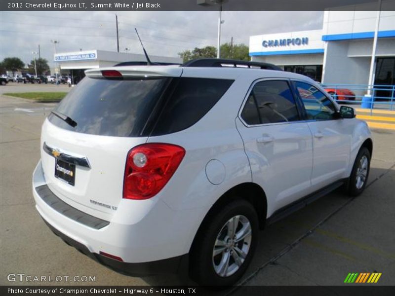 Summit White / Jet Black 2012 Chevrolet Equinox LT
