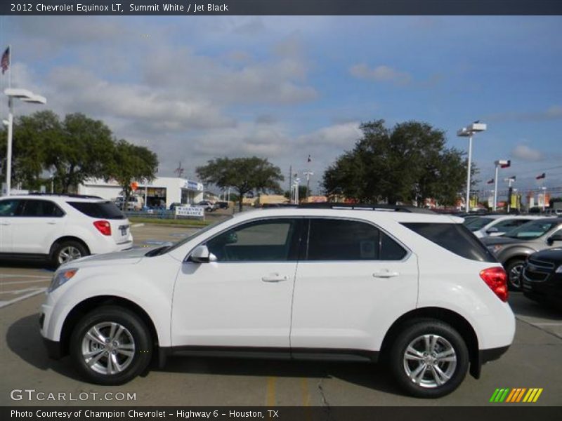 Summit White / Jet Black 2012 Chevrolet Equinox LT