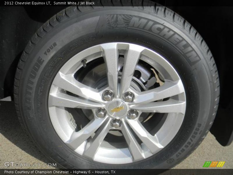 Summit White / Jet Black 2012 Chevrolet Equinox LT