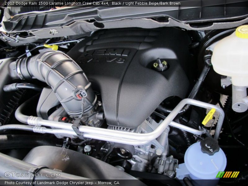 Black / Light Pebble Beige/Bark Brown 2012 Dodge Ram 1500 Laramie Longhorn Crew Cab 4x4