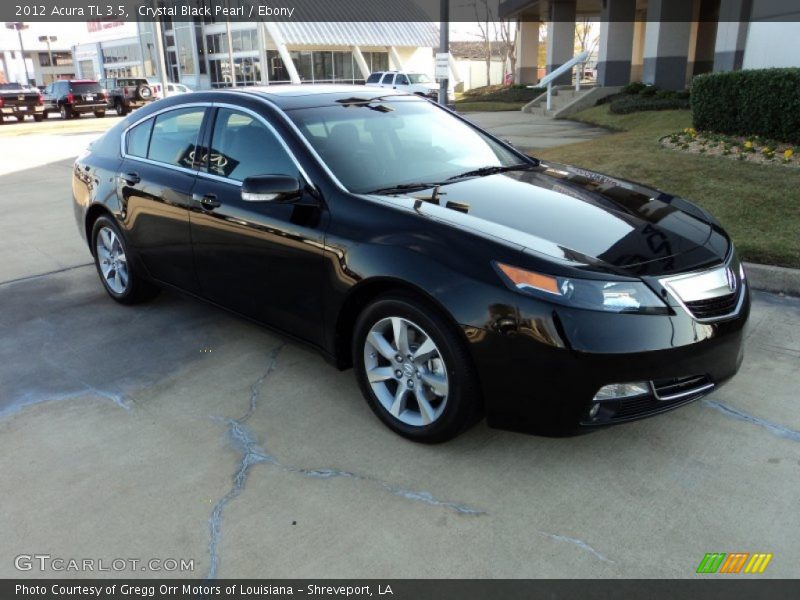 Crystal Black Pearl / Ebony 2012 Acura TL 3.5