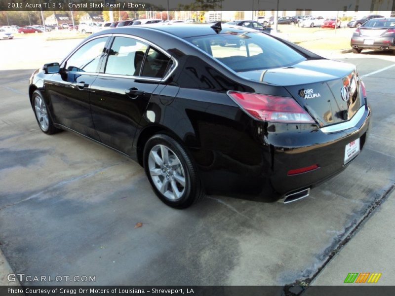 Crystal Black Pearl / Ebony 2012 Acura TL 3.5