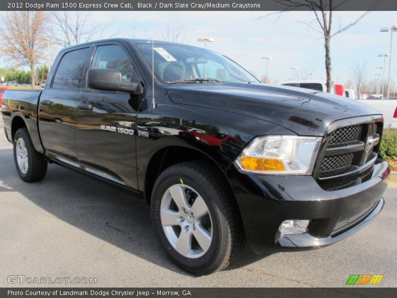 Black / Dark Slate Gray/Medium Graystone 2012 Dodge Ram 1500 Express Crew Cab