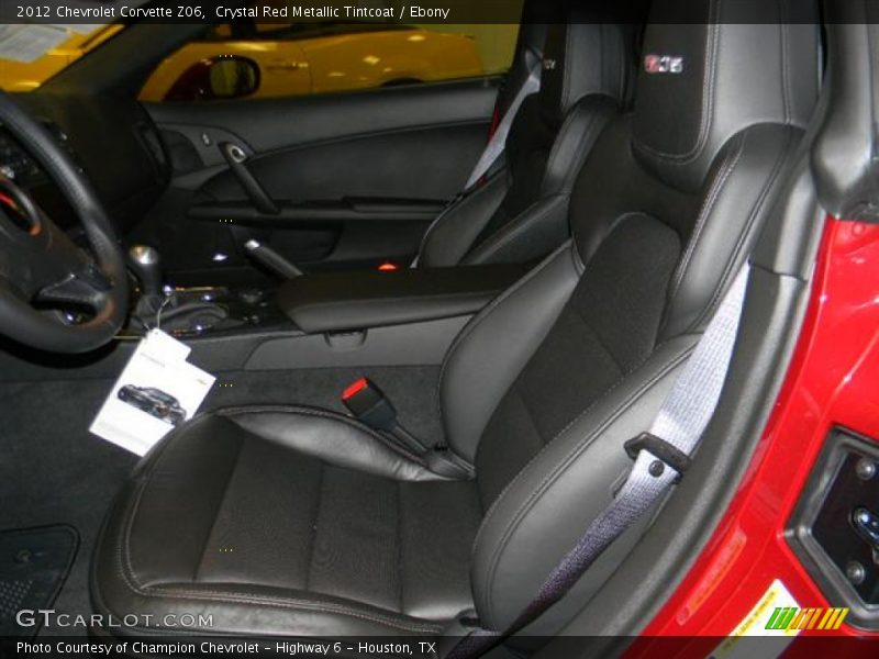 2012 Corvette Z06 Ebony Interior