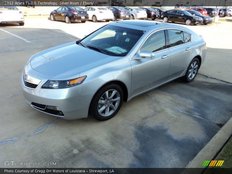 Silver Moon / Ebony 2012 Acura TL 3.5 Technology