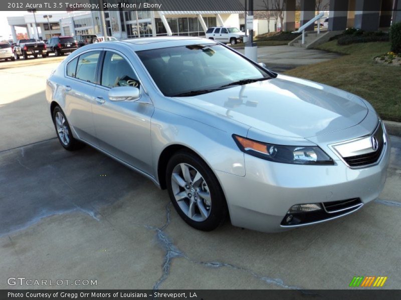 Silver Moon / Ebony 2012 Acura TL 3.5 Technology