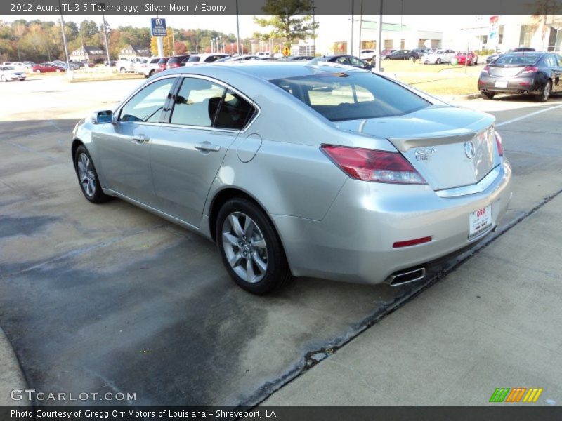 Silver Moon / Ebony 2012 Acura TL 3.5 Technology