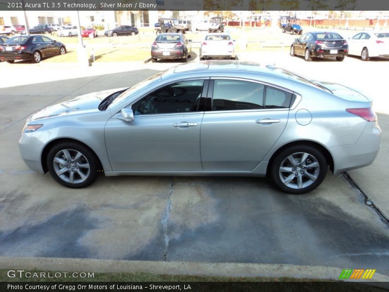 Silver Moon / Ebony 2012 Acura TL 3.5 Technology