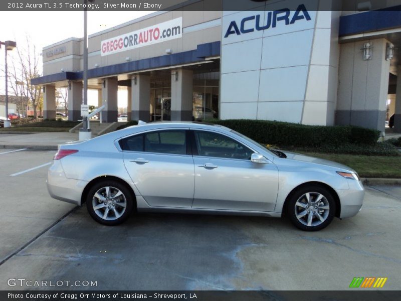 Silver Moon / Ebony 2012 Acura TL 3.5 Technology
