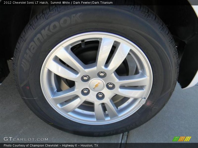 Summit White / Dark Pewter/Dark Titanium 2012 Chevrolet Sonic LT Hatch