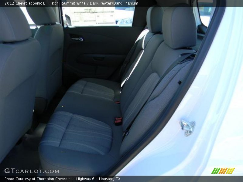 Summit White / Dark Pewter/Dark Titanium 2012 Chevrolet Sonic LT Hatch