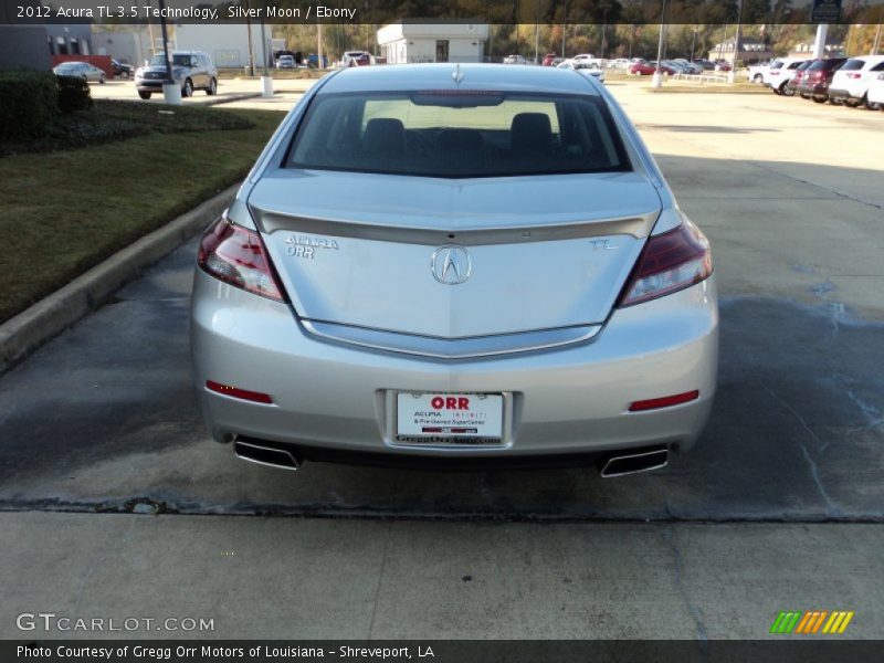 Silver Moon / Ebony 2012 Acura TL 3.5 Technology