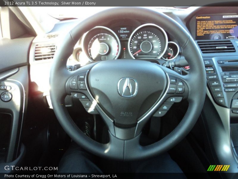 Silver Moon / Ebony 2012 Acura TL 3.5 Technology