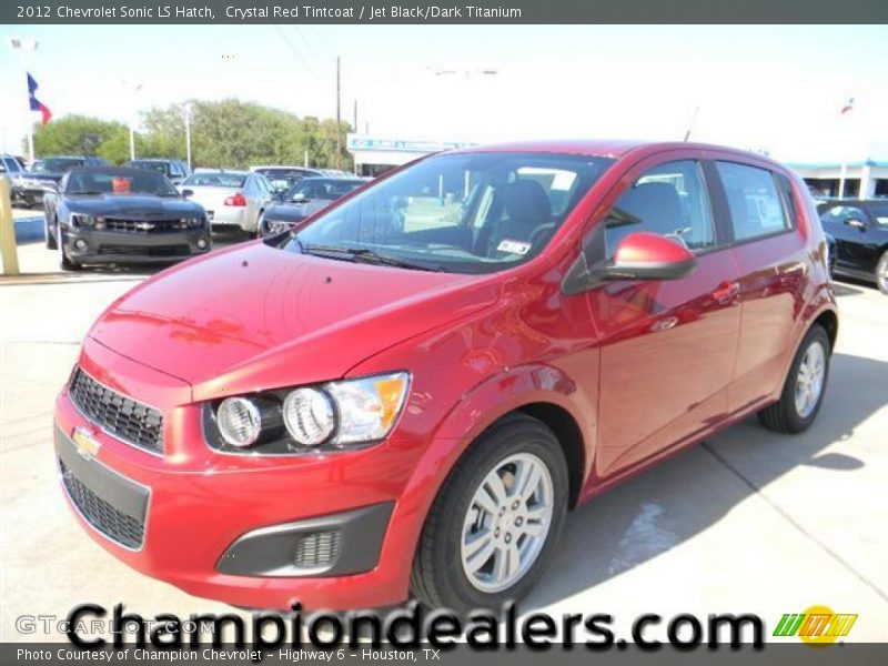 Crystal Red Tintcoat / Jet Black/Dark Titanium 2012 Chevrolet Sonic LS Hatch
