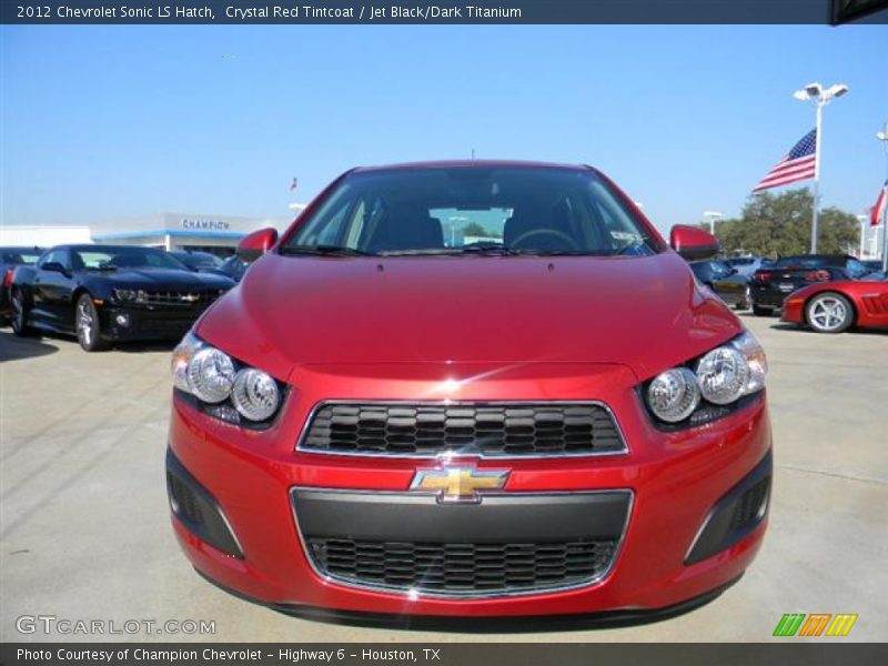 Crystal Red Tintcoat / Jet Black/Dark Titanium 2012 Chevrolet Sonic LS Hatch