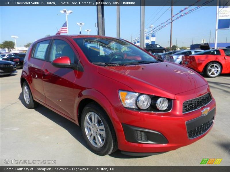 Crystal Red Tintcoat / Jet Black/Dark Titanium 2012 Chevrolet Sonic LS Hatch