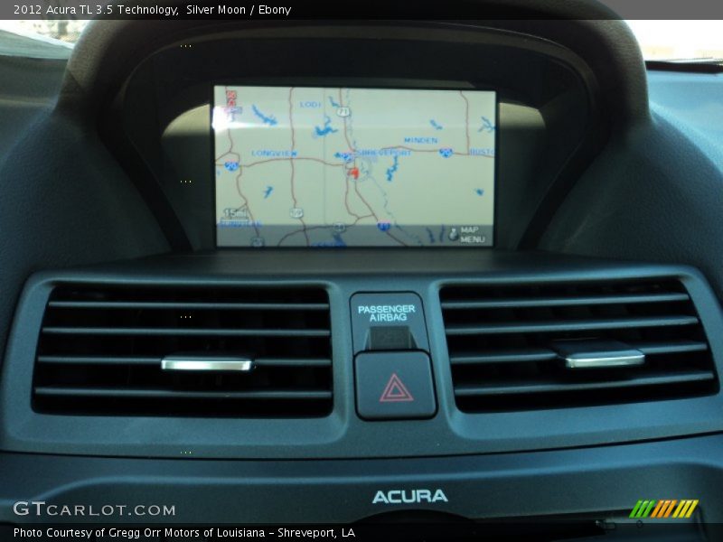 Silver Moon / Ebony 2012 Acura TL 3.5 Technology