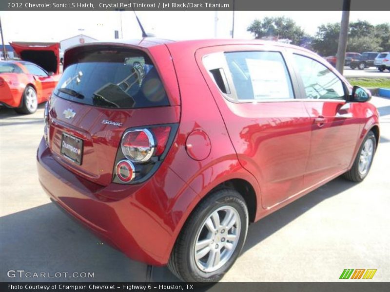 Crystal Red Tintcoat / Jet Black/Dark Titanium 2012 Chevrolet Sonic LS Hatch