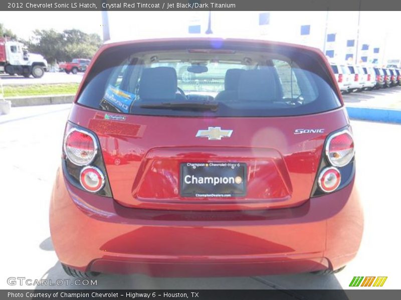 Crystal Red Tintcoat / Jet Black/Dark Titanium 2012 Chevrolet Sonic LS Hatch