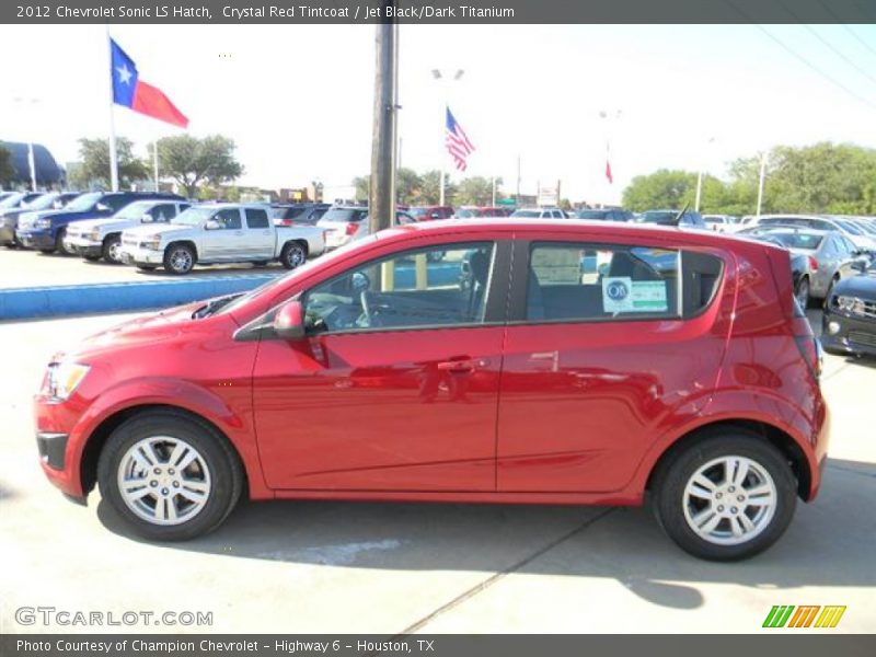 Crystal Red Tintcoat / Jet Black/Dark Titanium 2012 Chevrolet Sonic LS Hatch