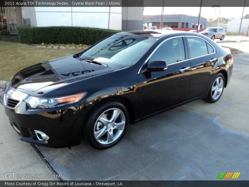 Crystal Black Pearl / Ebony 2012 Acura TSX Technology Sedan