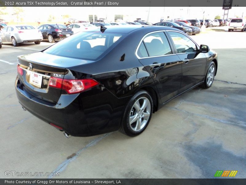 Crystal Black Pearl / Ebony 2012 Acura TSX Technology Sedan