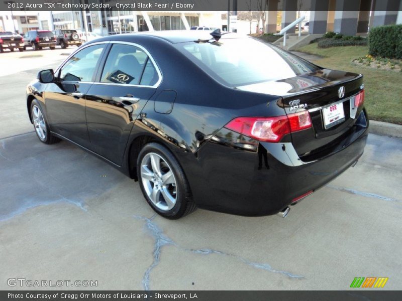 Crystal Black Pearl / Ebony 2012 Acura TSX Technology Sedan