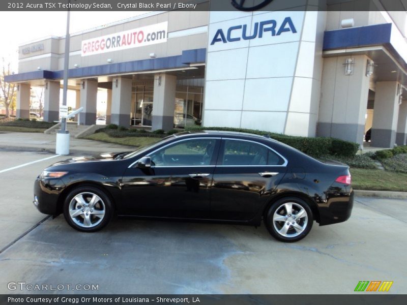 Crystal Black Pearl / Ebony 2012 Acura TSX Technology Sedan