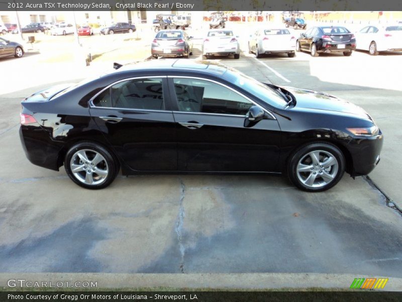Crystal Black Pearl / Ebony 2012 Acura TSX Technology Sedan