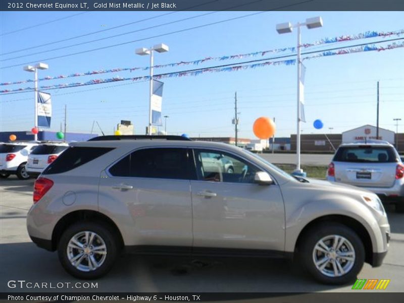 Gold Mist Metallic / Jet Black 2012 Chevrolet Equinox LT