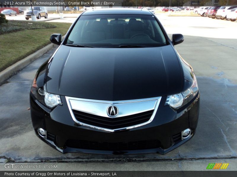Crystal Black Pearl / Ebony 2012 Acura TSX Technology Sedan