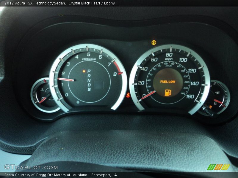  2012 TSX Technology Sedan Technology Sedan Gauges