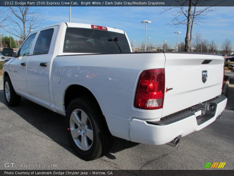 Bright White / Dark Slate Gray/Medium Graystone 2012 Dodge Ram 1500 Express Crew Cab