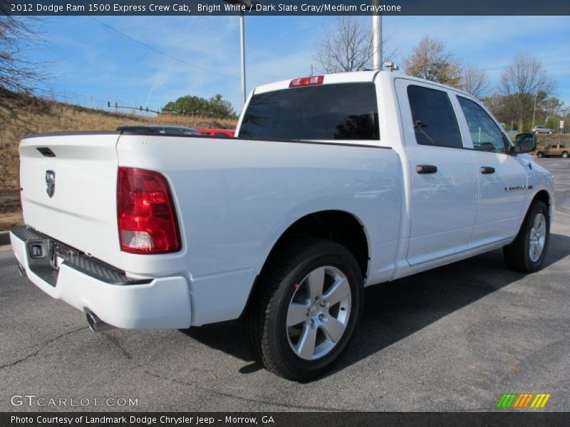 Bright White / Dark Slate Gray/Medium Graystone 2012 Dodge Ram 1500 Express Crew Cab