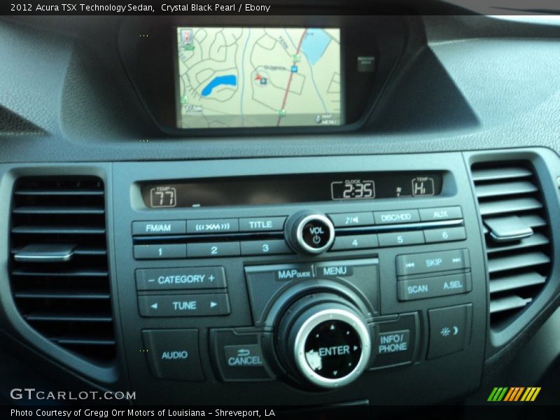 Crystal Black Pearl / Ebony 2012 Acura TSX Technology Sedan