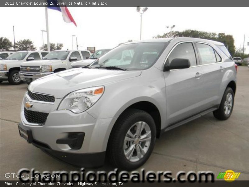 Silver Ice Metallic / Jet Black 2012 Chevrolet Equinox LS