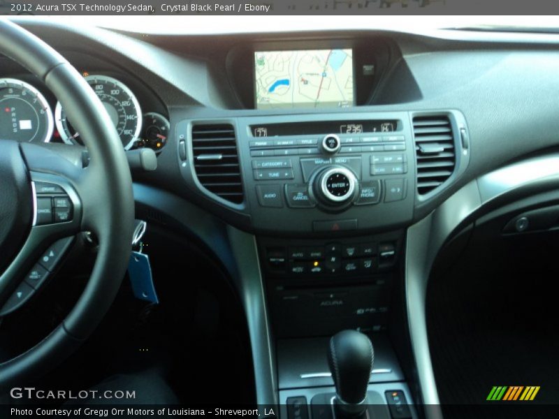 Crystal Black Pearl / Ebony 2012 Acura TSX Technology Sedan