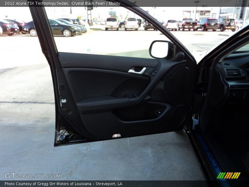 Crystal Black Pearl / Ebony 2012 Acura TSX Technology Sedan